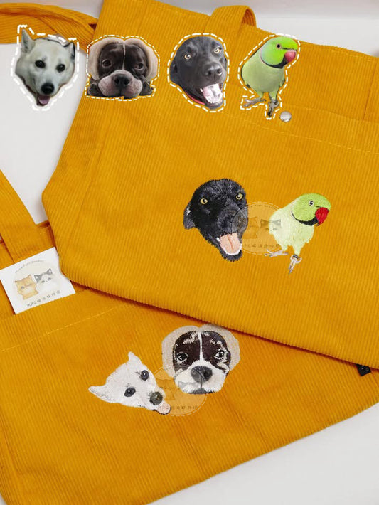 客製化寵物刺繡側背包