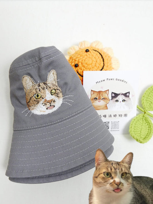 客製化寵物刺繡漁夫帽