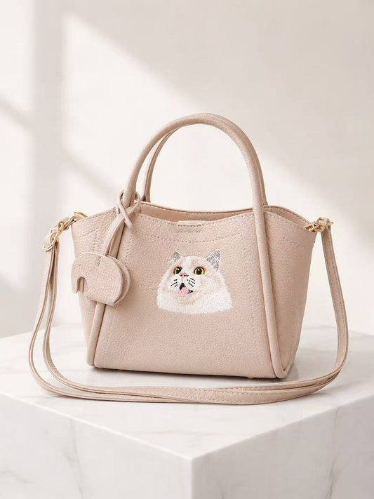 客製化寵物刺繡菜籃子皮包