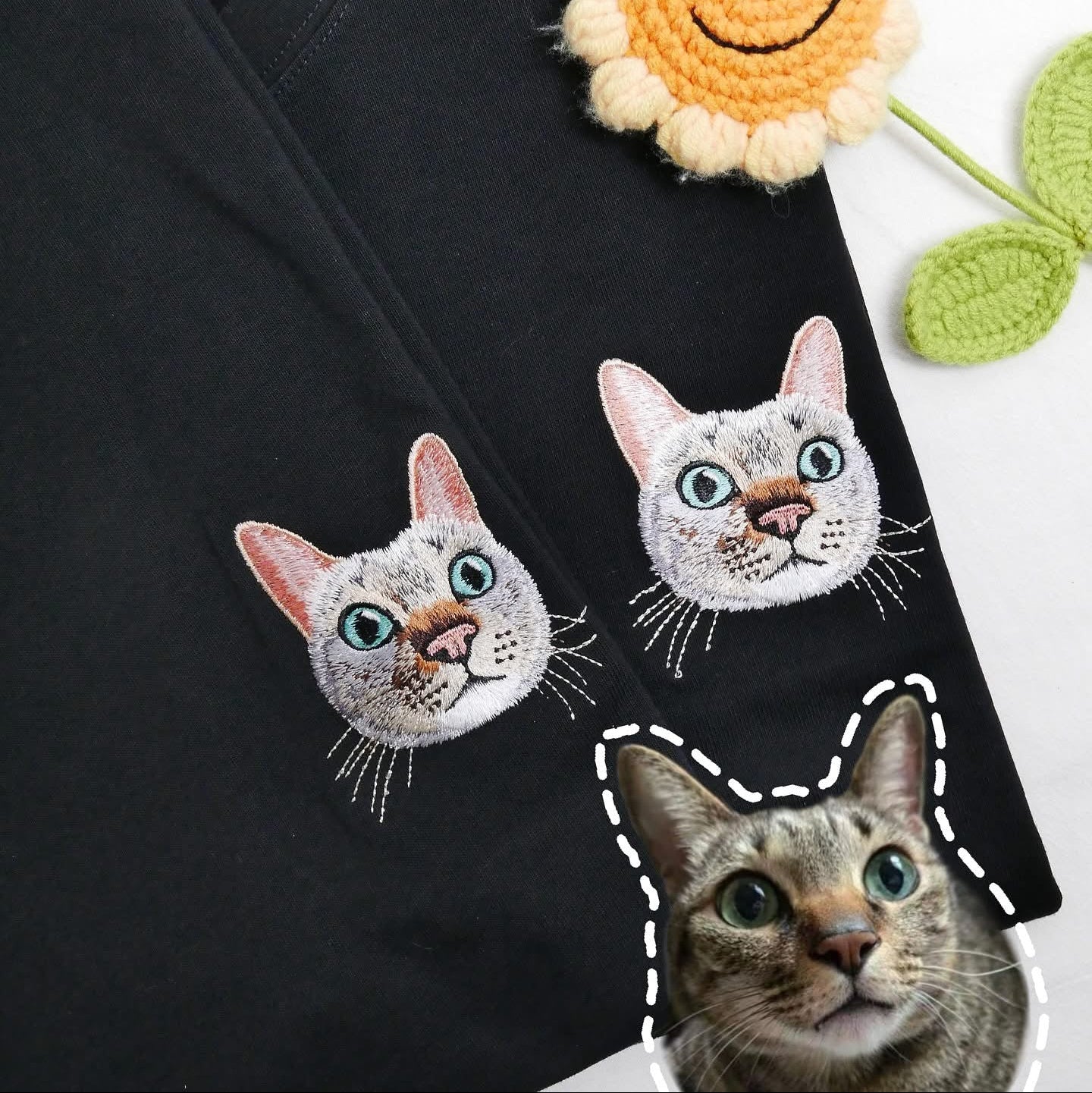 客製化寵物刺繡T恤短袖