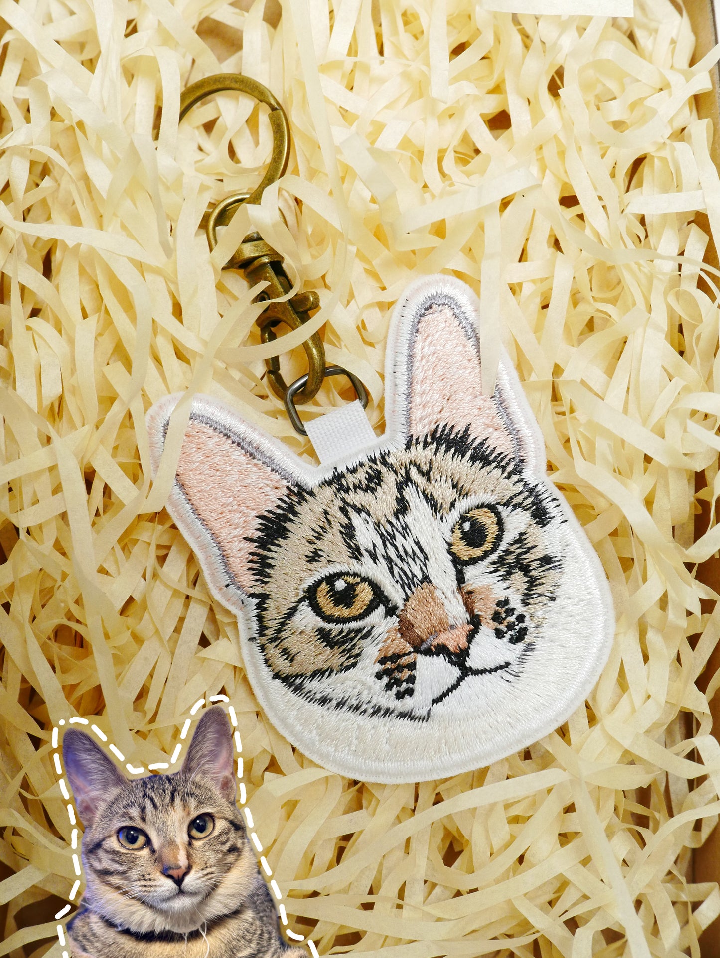 客製化寵物刺繡鑰匙圈