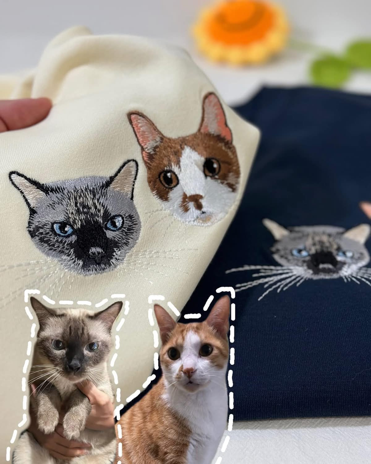 客製化毛孩刺繡大學T