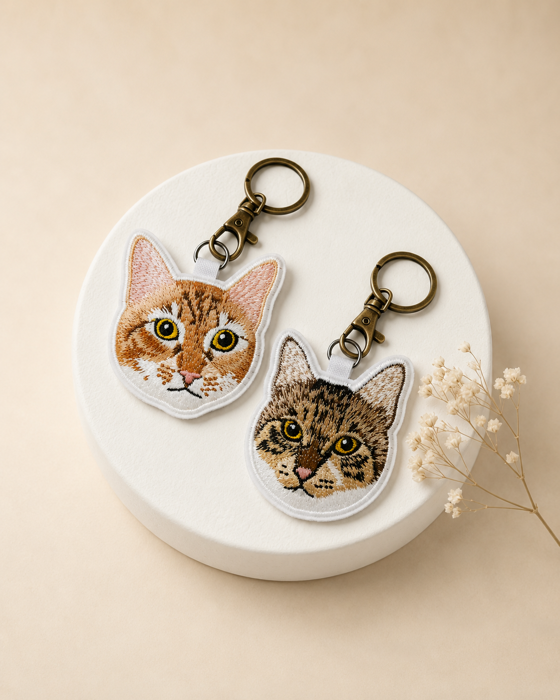 客製化寵物刺繡鑰匙圈