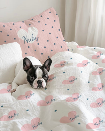 客製化寵物圖案被套枕套（三件套）