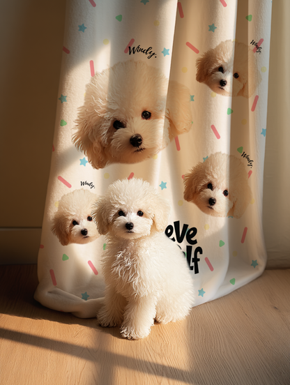 客製化訂製寵物圖案毛毯