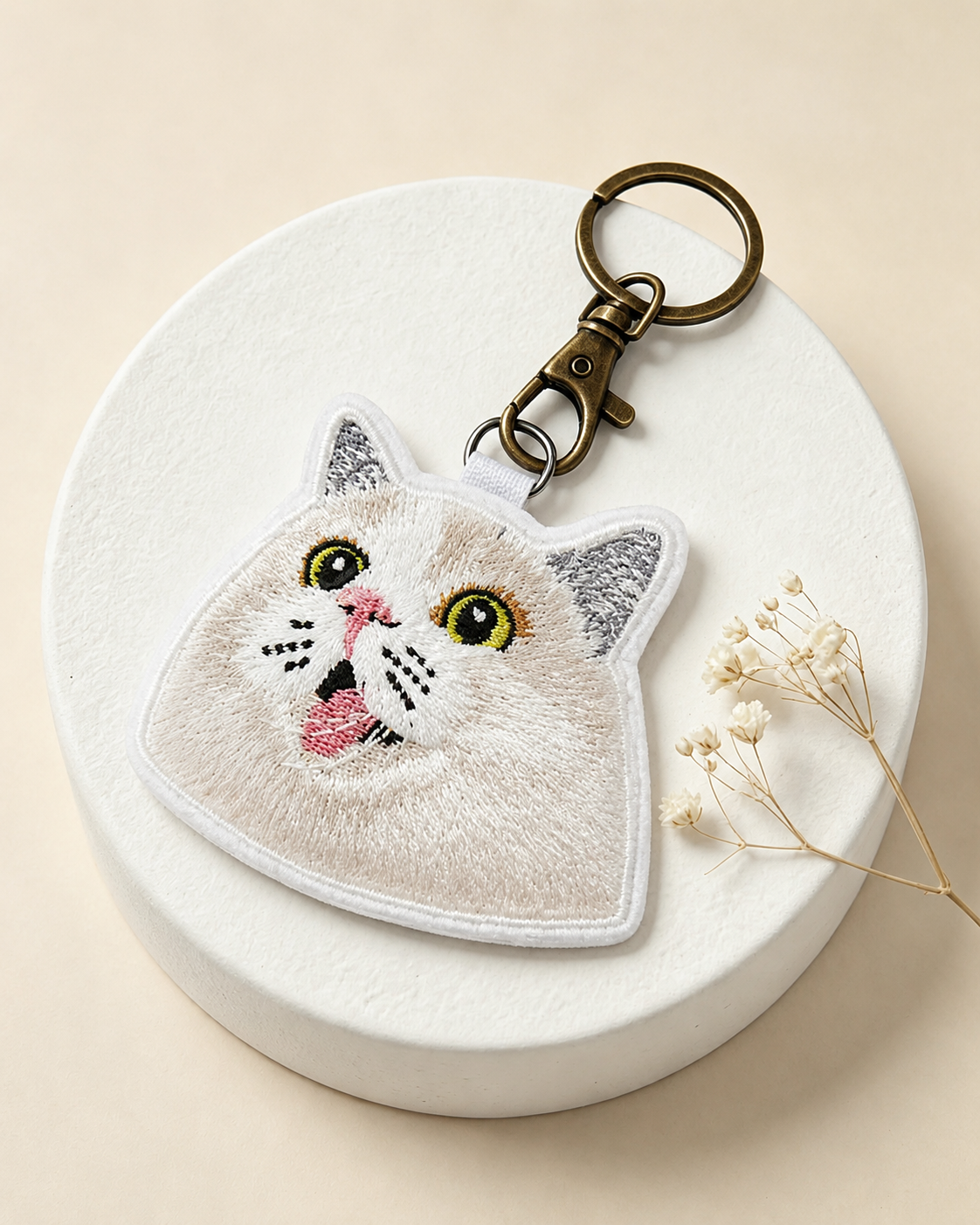 客製化寵物刺繡鑰匙圈