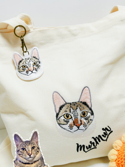 客製化寵物刺繡鑰匙圈