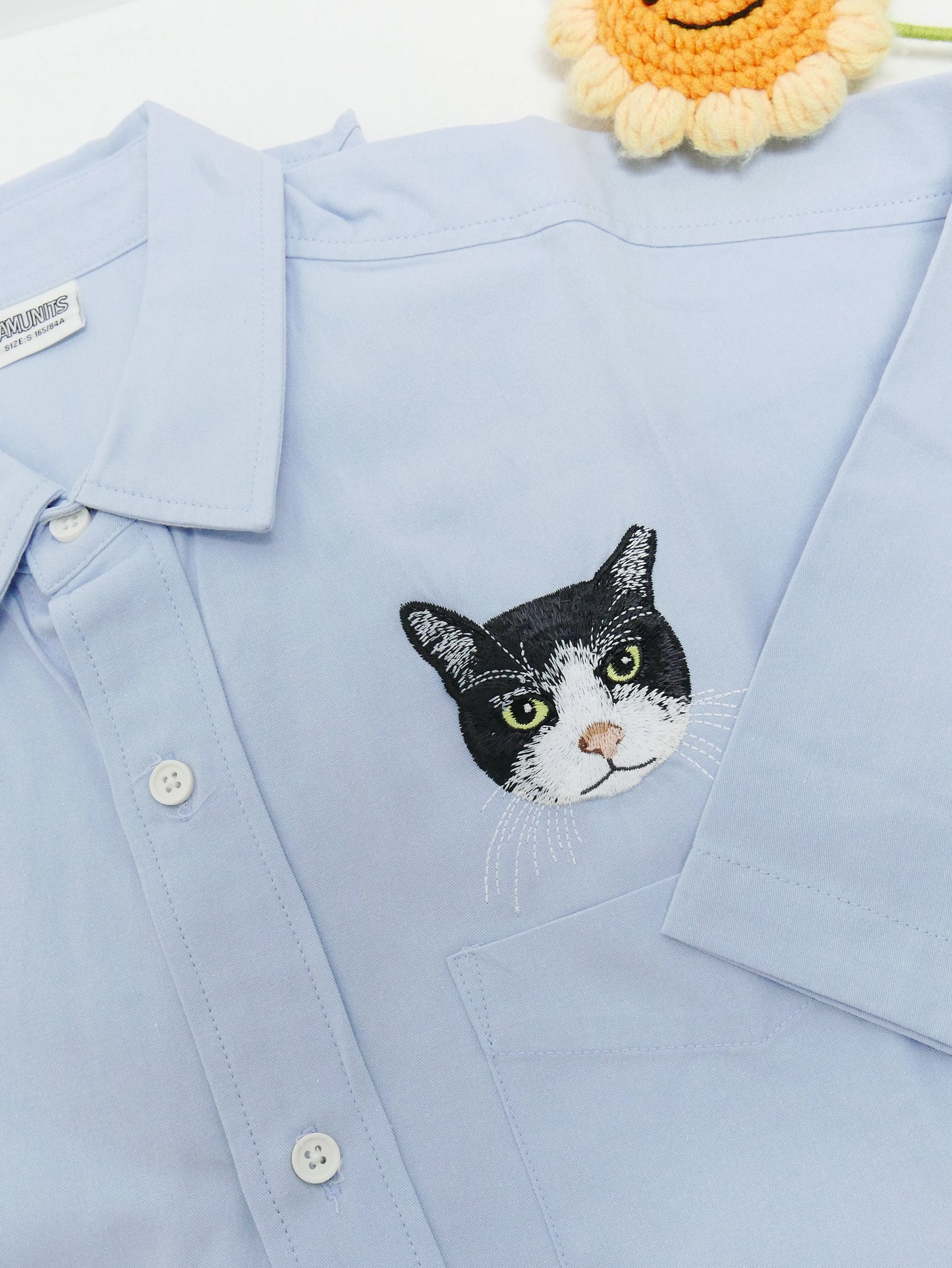 客製化寵物刺繡襯衫 (短袖)