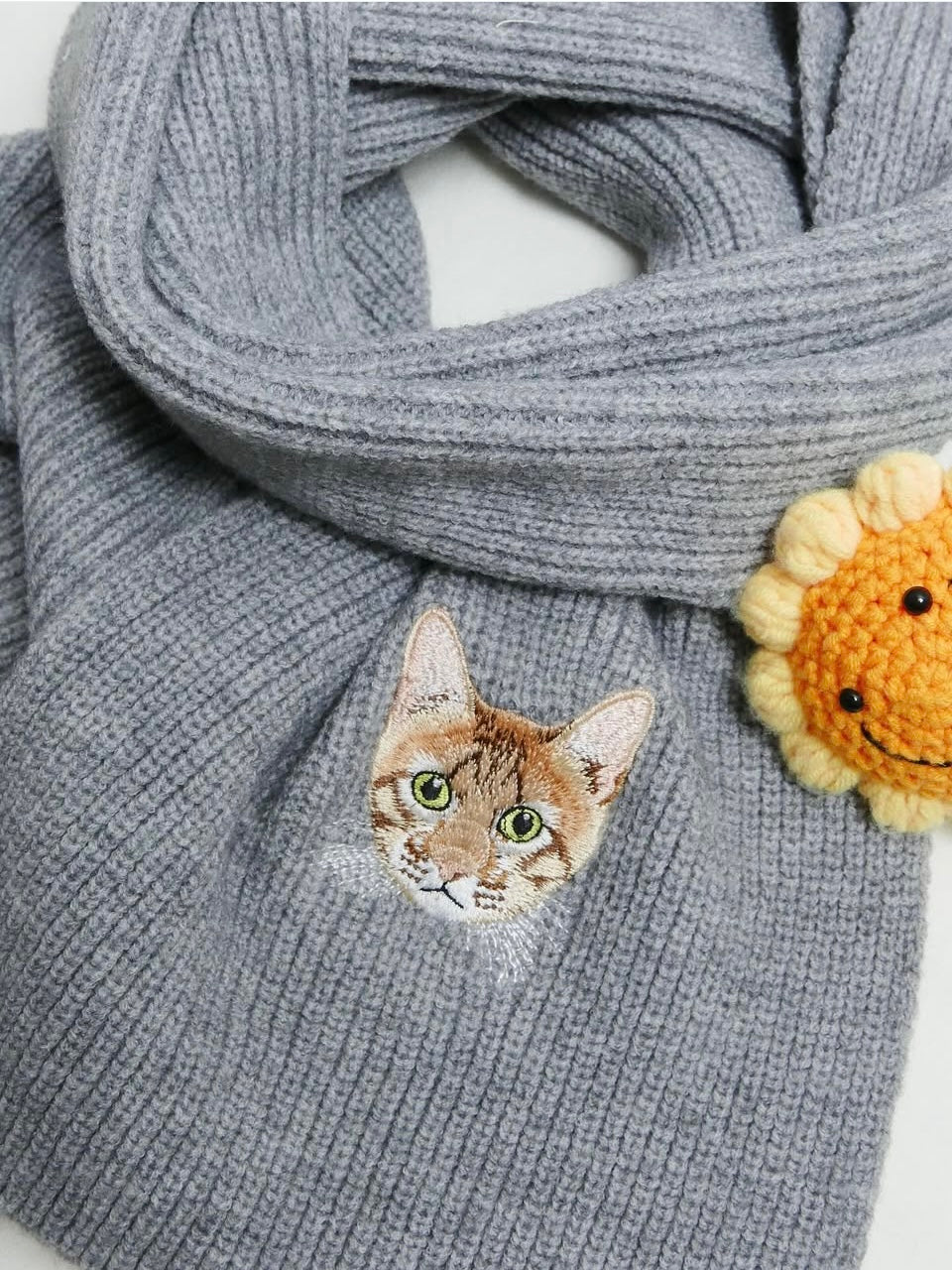 客製化寵物刺繡圍巾