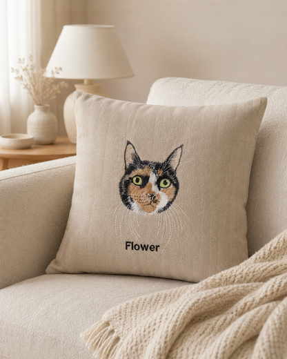 客製化寵物刺繡抱枕