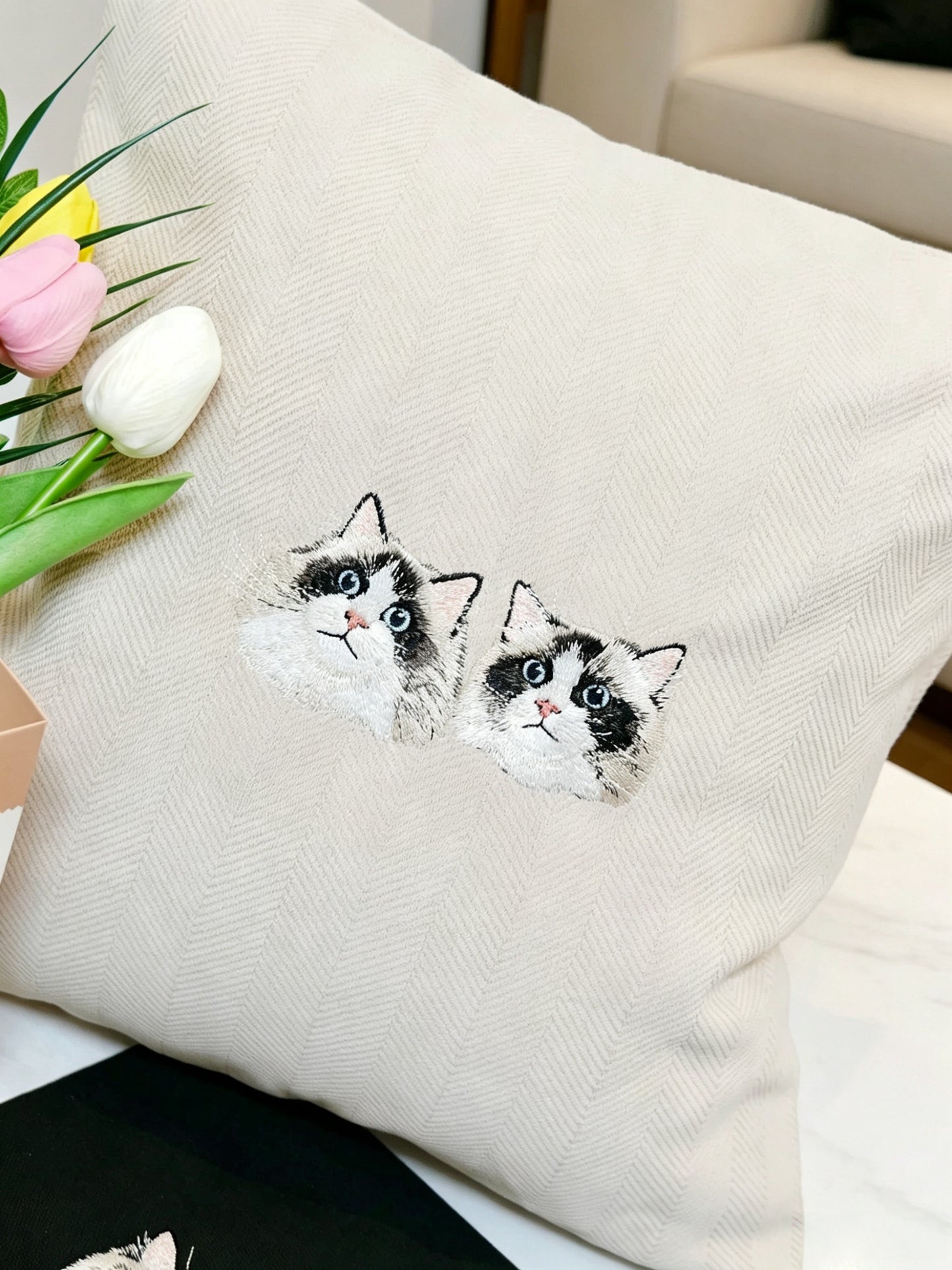 客製化寵物刺繡抱枕