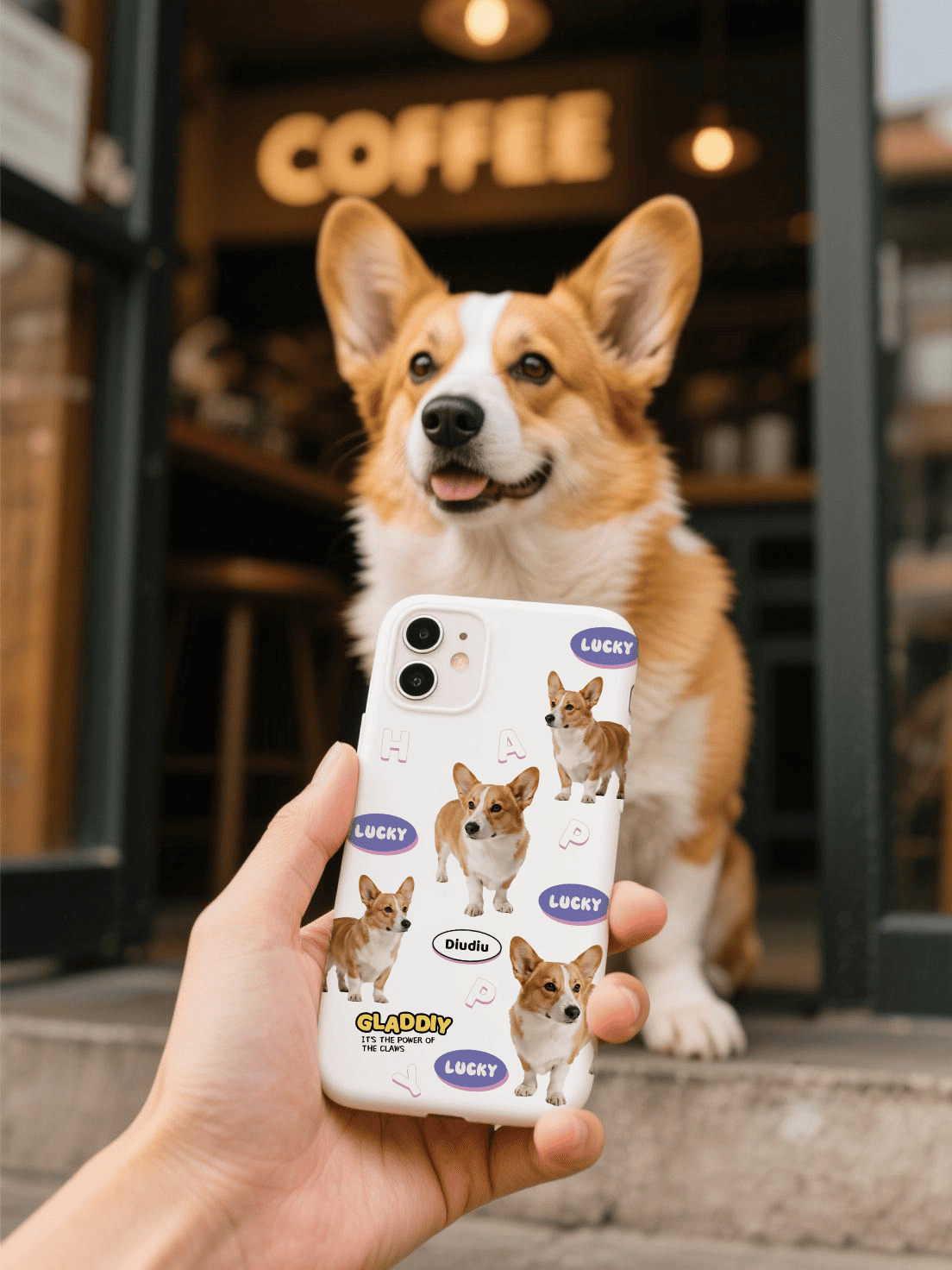 來圖客製化毛孩圖案蘋果手機殼