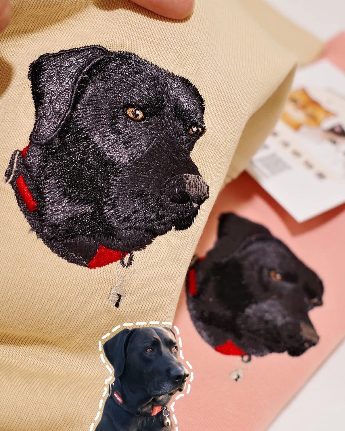 客製化毛孩刺繡大學T