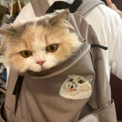 客製化寵物刺繡後背包