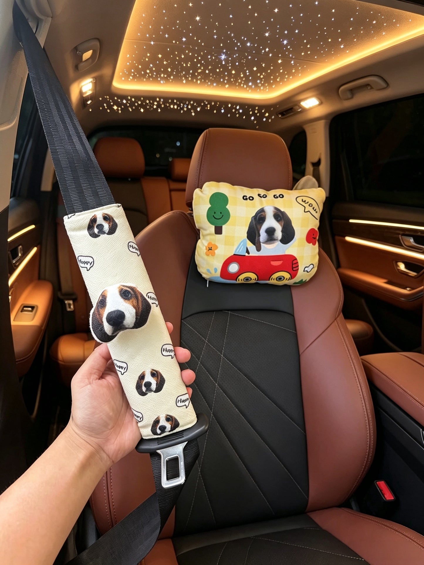 客製汽車安全帶護肩｜可印小孩、狗狗、貓咪照片