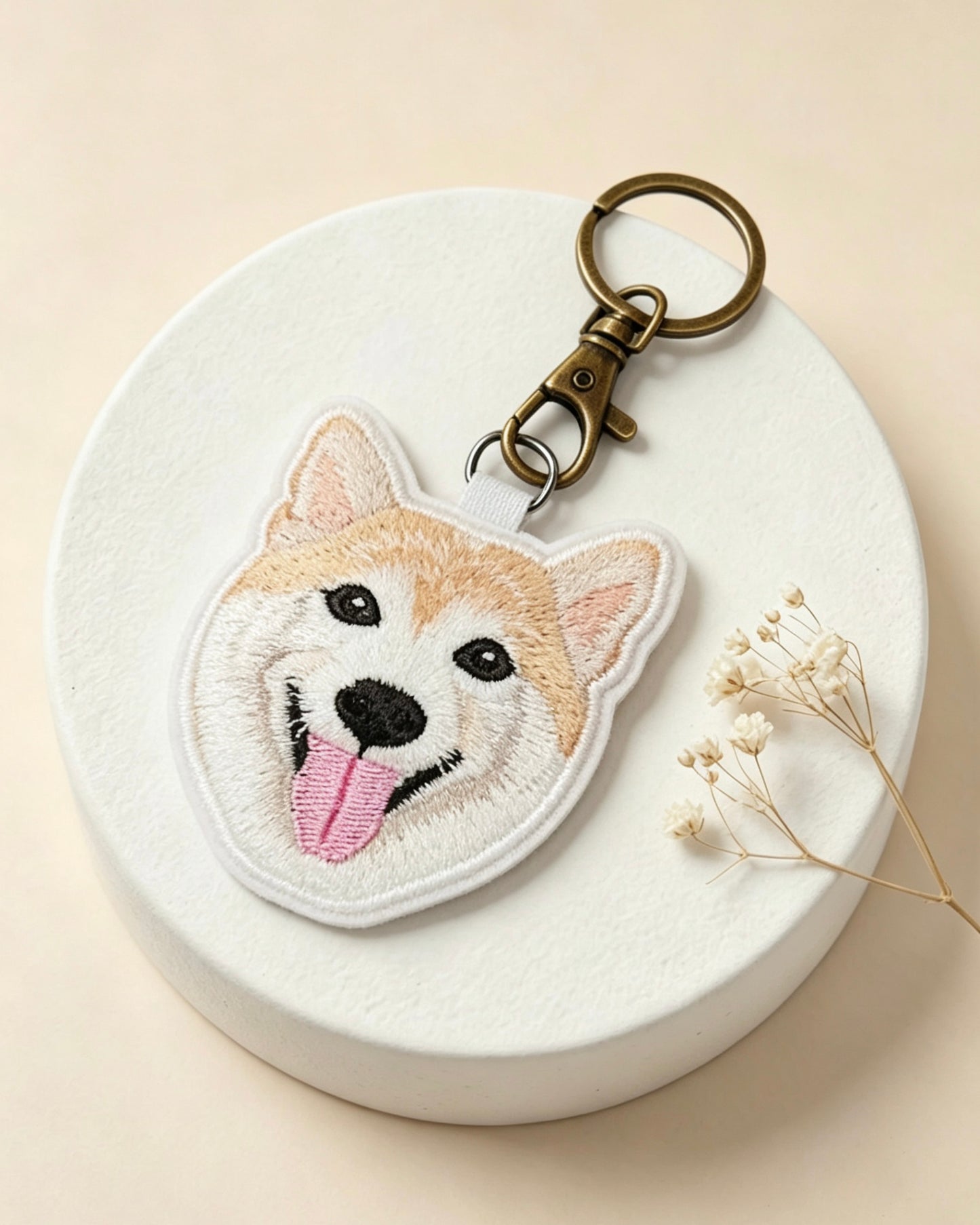 客製化寵物刺繡鑰匙圈