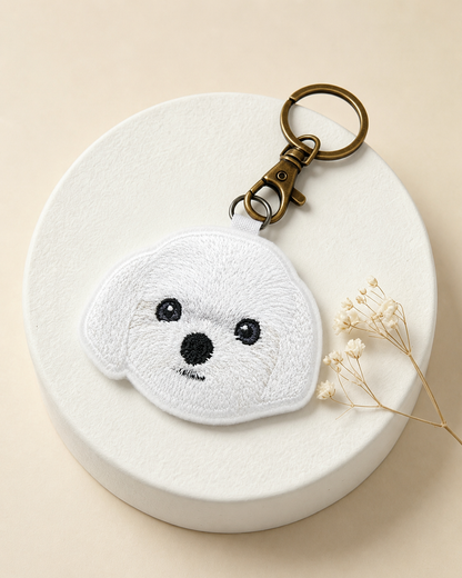 客製化寵物刺繡鑰匙圈