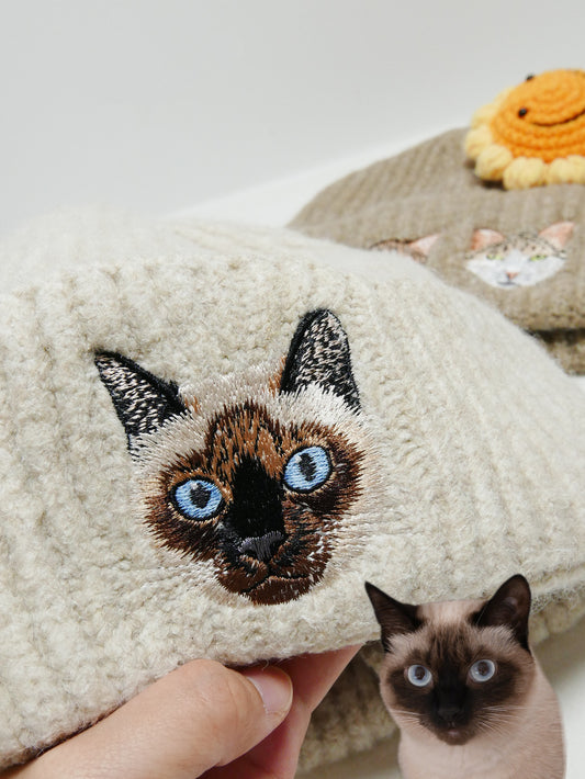 客製化毛孩刺繡毛帽