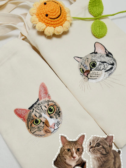 客製化寵物刺繡帆布包