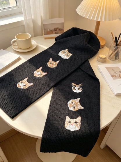客製化寵物刺繡圍巾