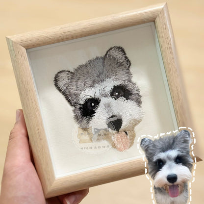 客製化毛孩刺繡相框