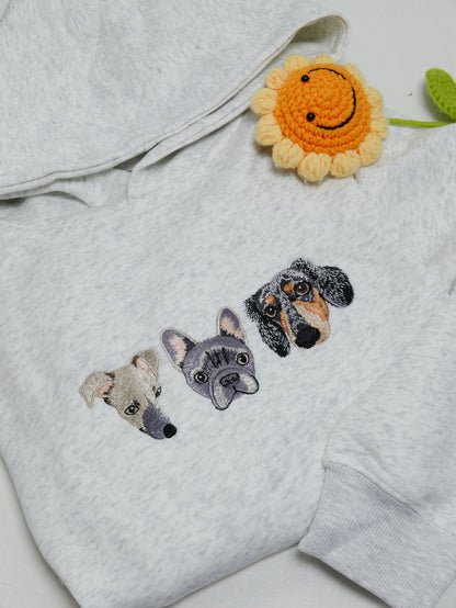 客製化毛孩刺綉大學帽T