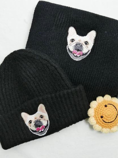 客製化毛孩刺繡毛帽