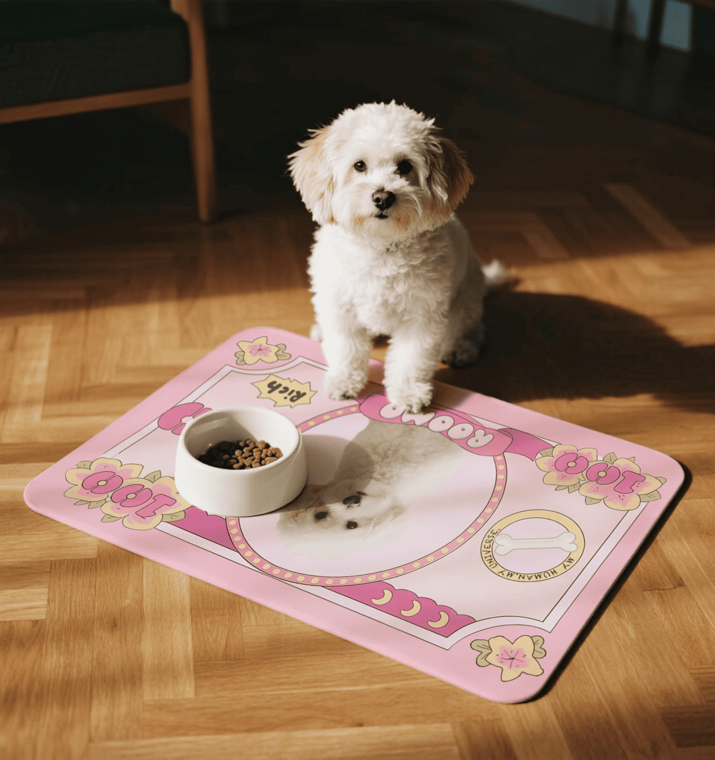 客製印刷寵物餐墊｜可印狗狗貓咪照片