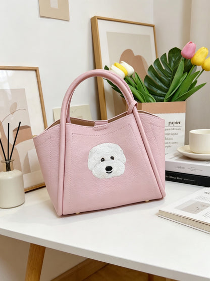 客製化寵物刺繡菜籃子皮包