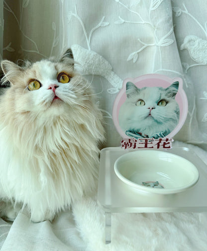 客製化寵物壓克力碗架套組霧面款