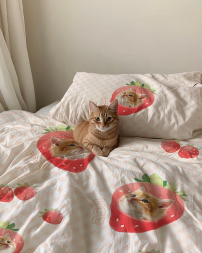 客製化寵物圖案被套枕套（三件套）