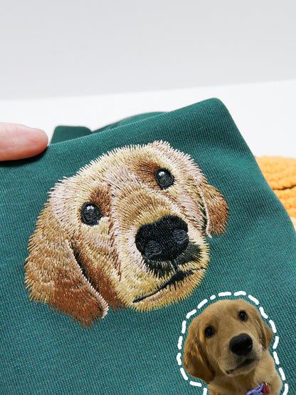 客製化毛孩刺繡大學T