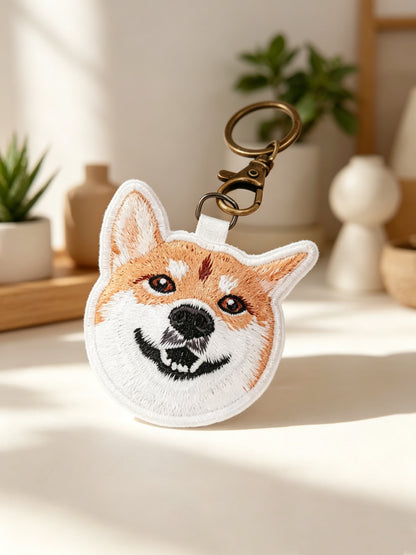 客製化寵物刺繡鑰匙圈