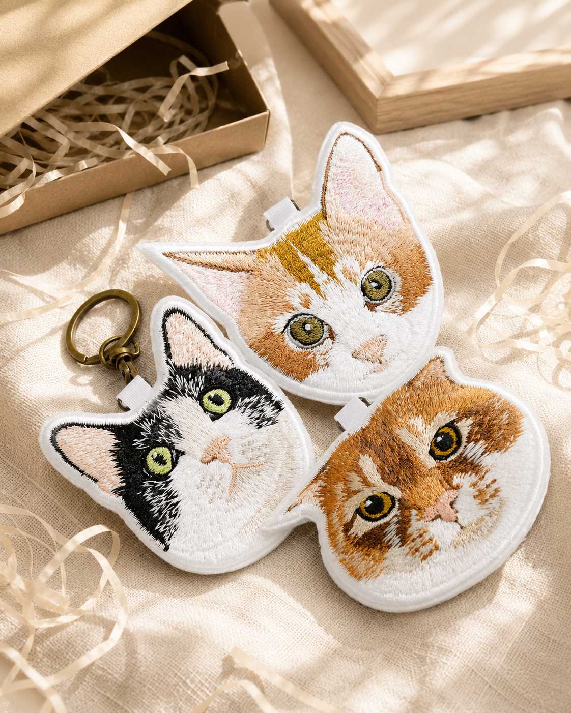 客製化寵物刺繡鑰匙圈