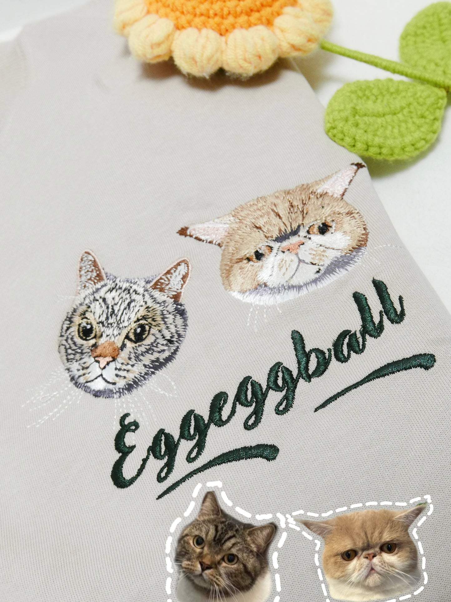 客製化毛孩刺繡大學T