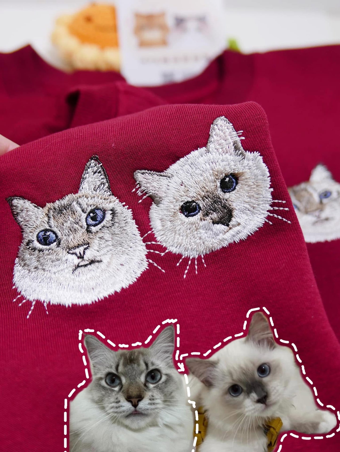 客製化毛孩刺繡大學T