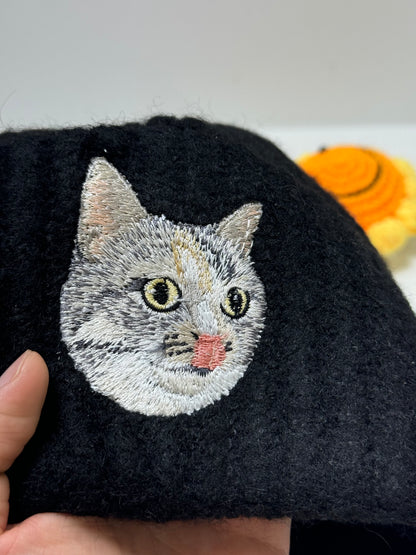 客製化毛孩刺繡毛帽