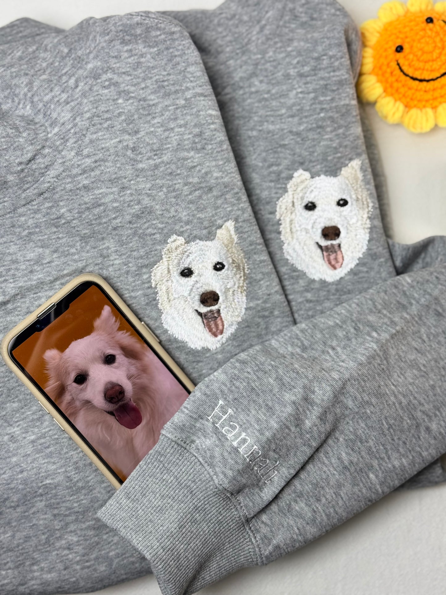 客製化毛孩刺綉大學帽T