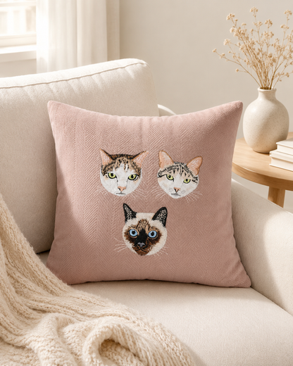 客製化寵物刺繡抱枕