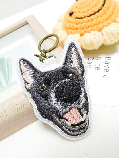 客製化寵物刺繡鑰匙圈
