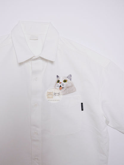 客製化寵物刺繡襯衫 (短袖)