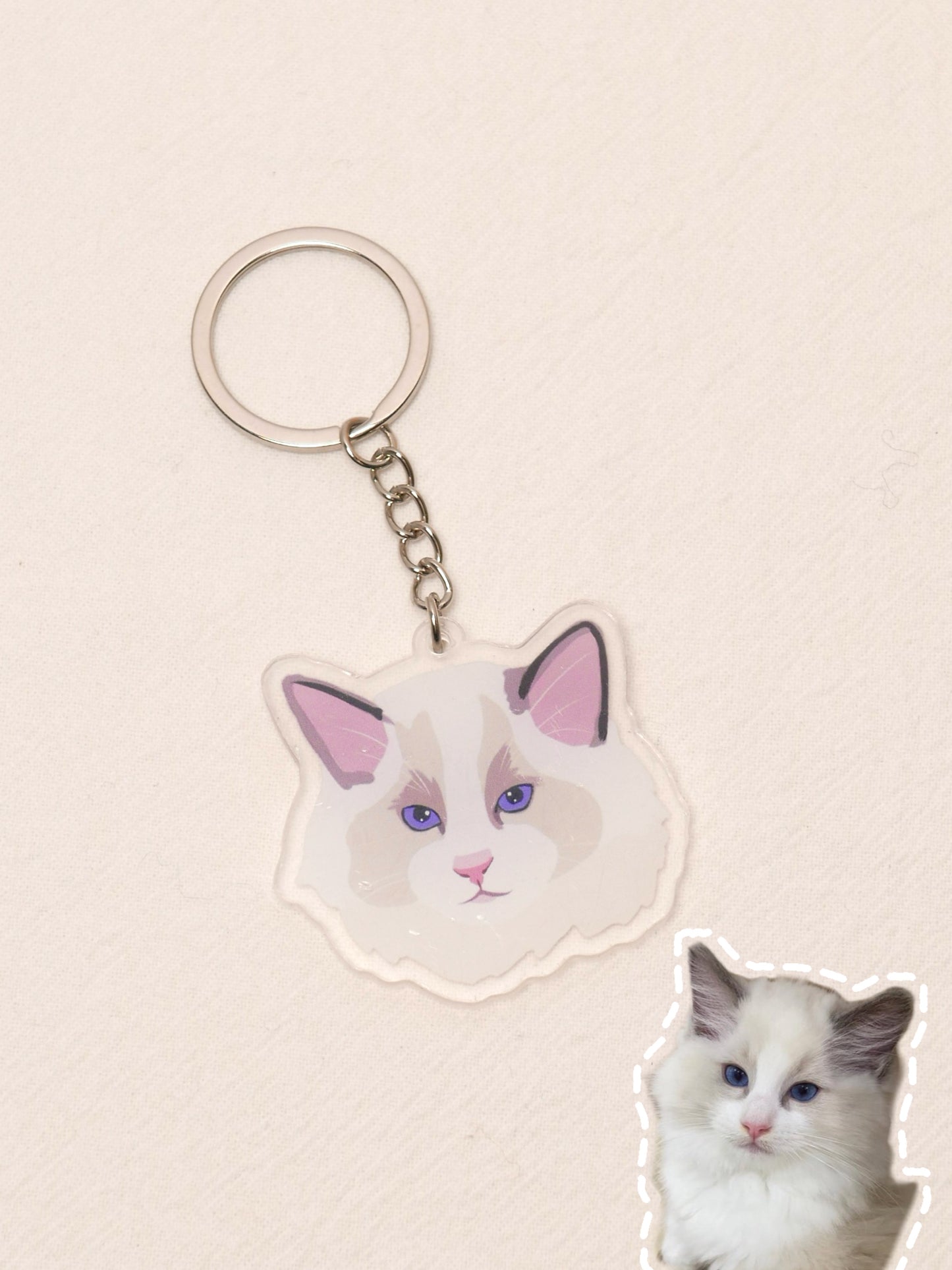 毛孩客製鑰匙圈（手繪）