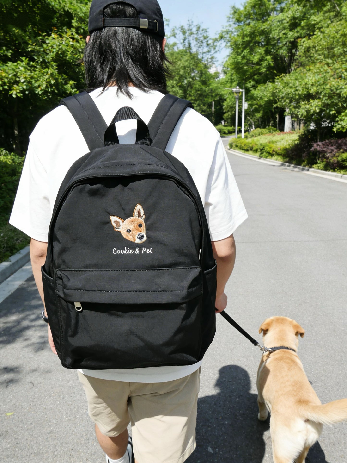 客製化寵物刺繡後背包