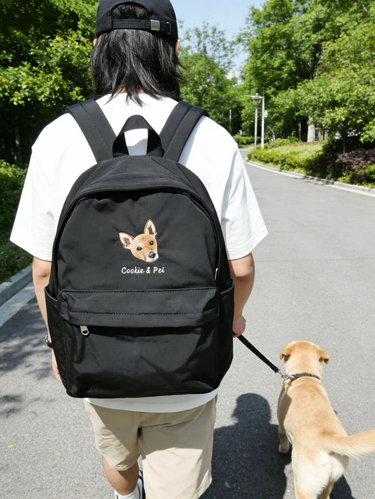 客製化寵物刺繡後背包
