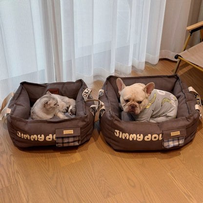 No.341【寵物窩墊】耐髒手提四季狗窩貓窩