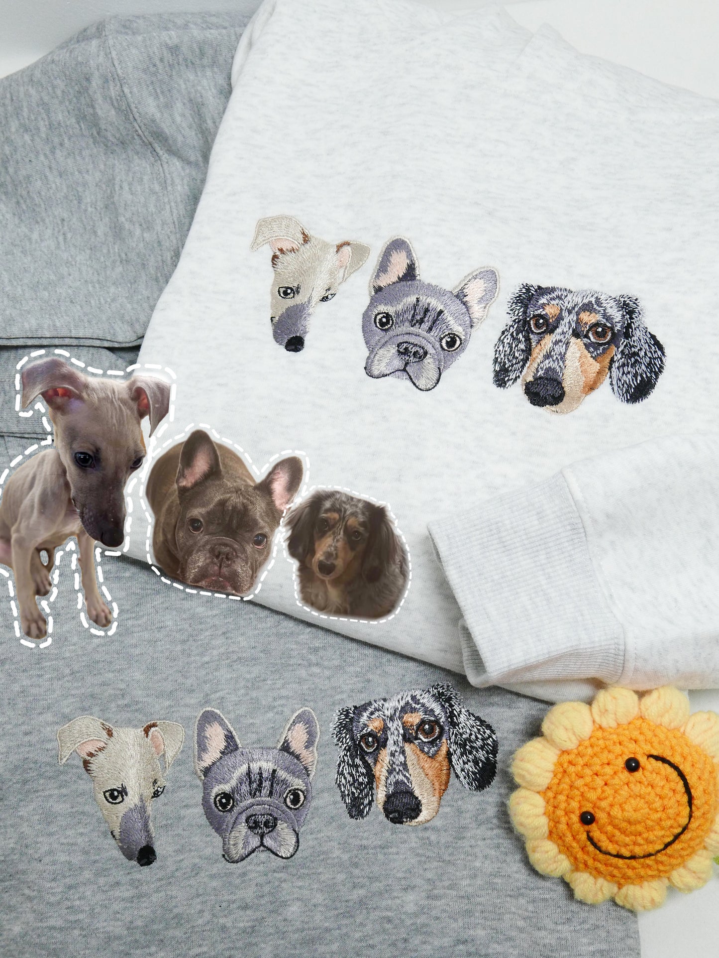 客製化毛孩刺綉大學帽T