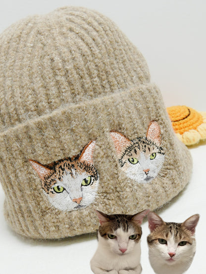 客製化毛孩刺繡毛帽