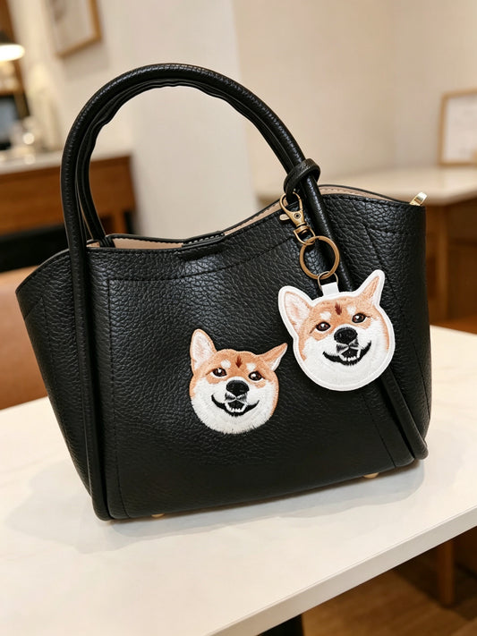 客製化寵物刺繡菜籃子皮包