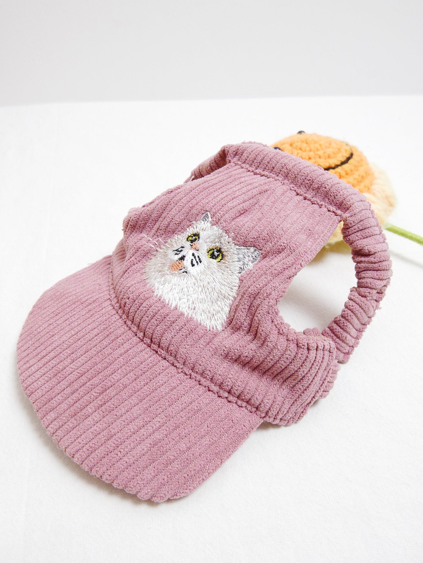 （毛孩用）客製化寵物刺繡燈芯絨帽