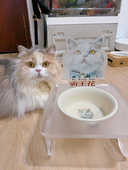 客製化寵物壓克力碗架套組霧面款